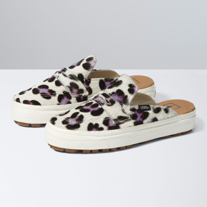Van Style 53 Mule Dx White-leopard