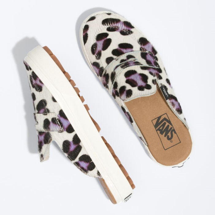 Van Style 53 Mule Dx White-leopard