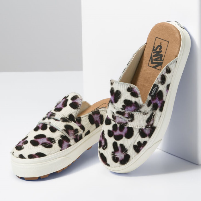 Van Style 53 Mule Dx White-leopard