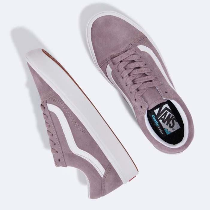 Vans Suede Comfycush Old Skool Purple Dove-true White