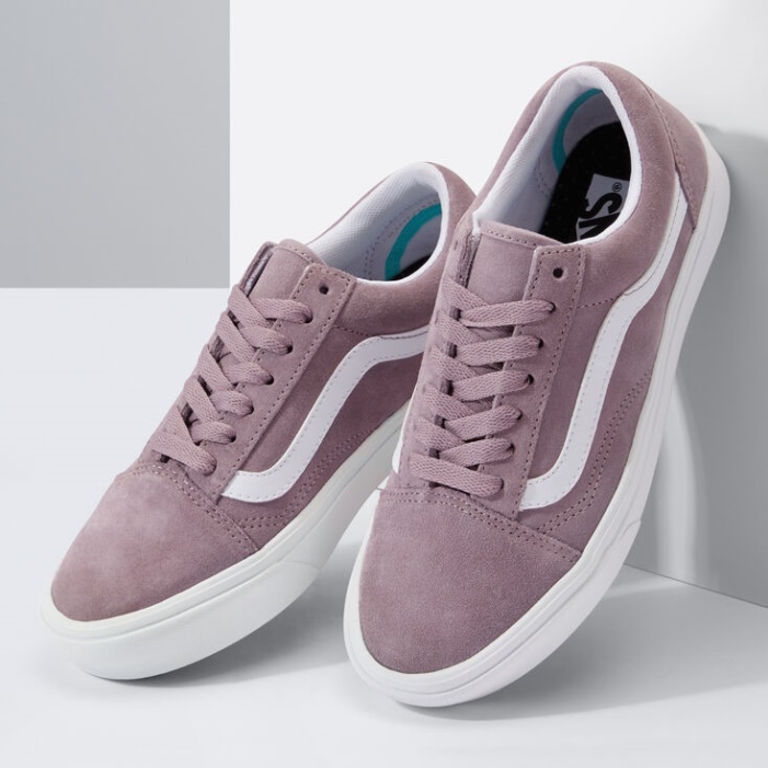 Vans Suede Comfycush Old Skool Purple Dove-true White