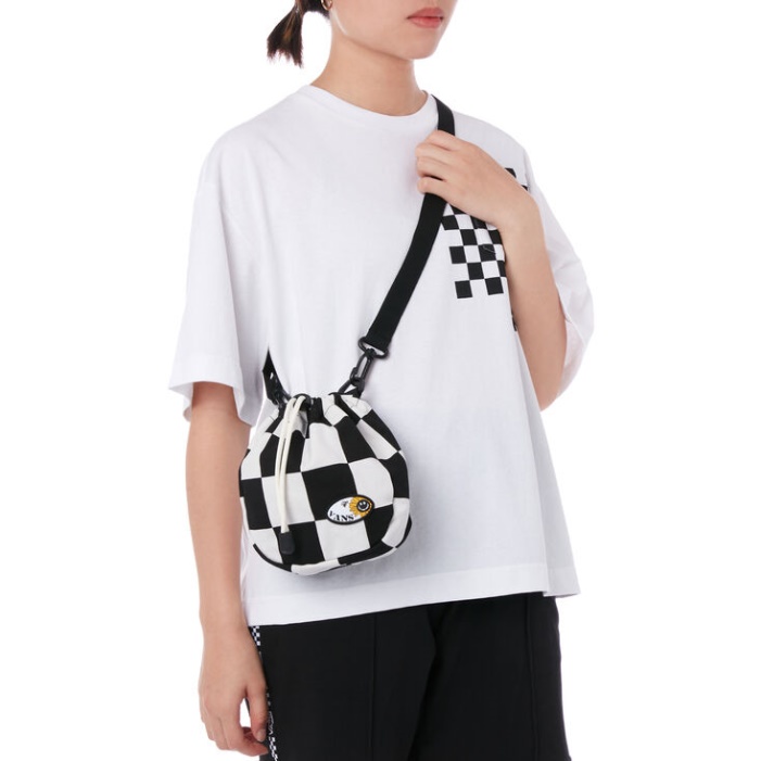 Furgonok Napraforgó Csekk Crossbody Mályvacukor Sakktábla