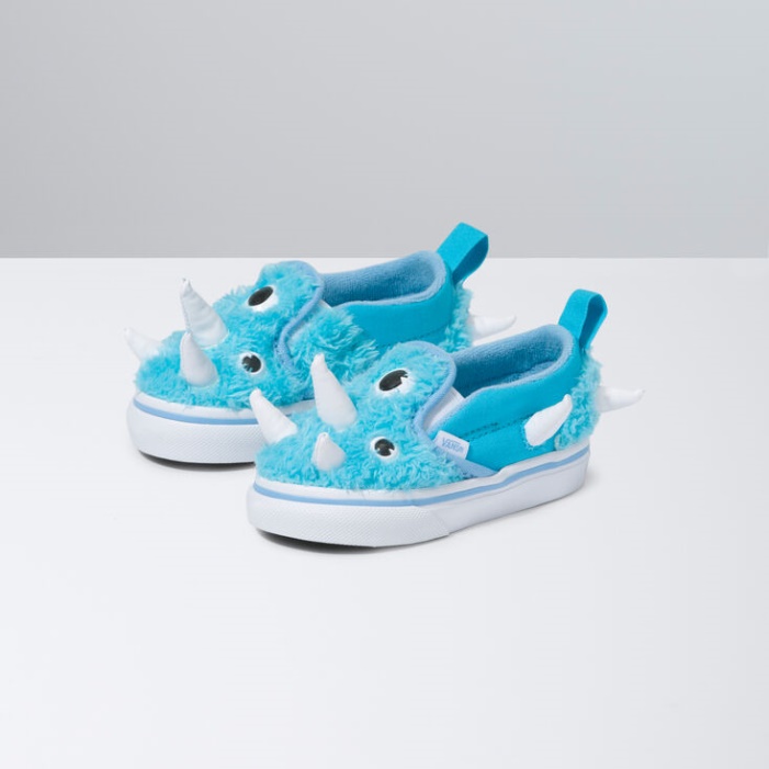 Vans Toddler Monster Slip-on V Blue Atoll-true White