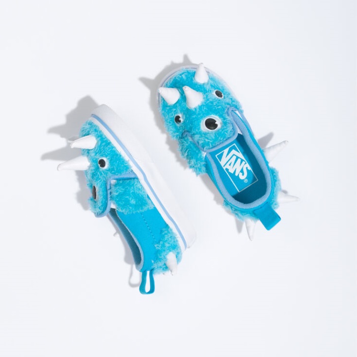 Vans Toddler Monster Slip-on V Blue Atoll-true White