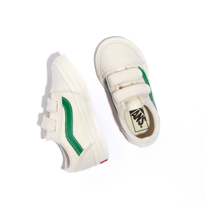 Vans Toddler Old Skool V Marshmallow-jolly Green