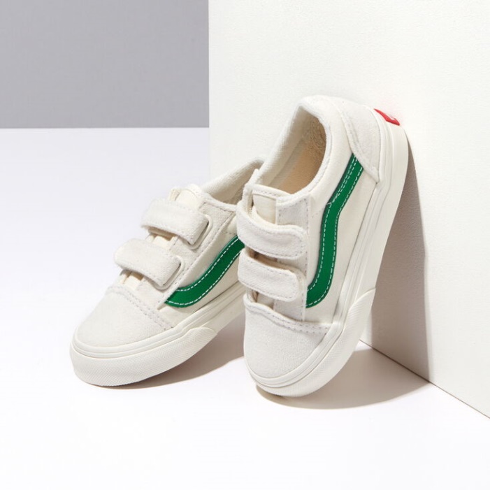 Vans Toddler Old Skool V Marshmallow-jolly Green