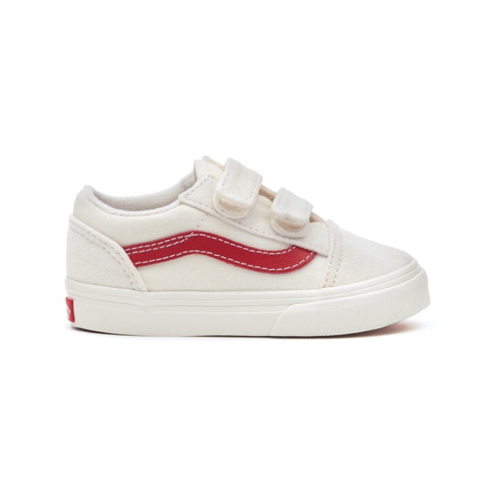 Vans Toddler Old Skool V Marshmallow-racing Piros