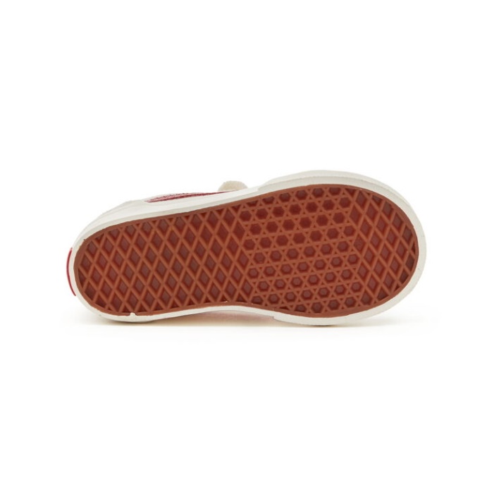 Vans Toddler Old Skool V Marshmallow-racing Piros