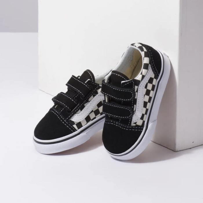 Vans Toddler Old Skool V (elsődleges Ellenőrzés) Fekete-fehér