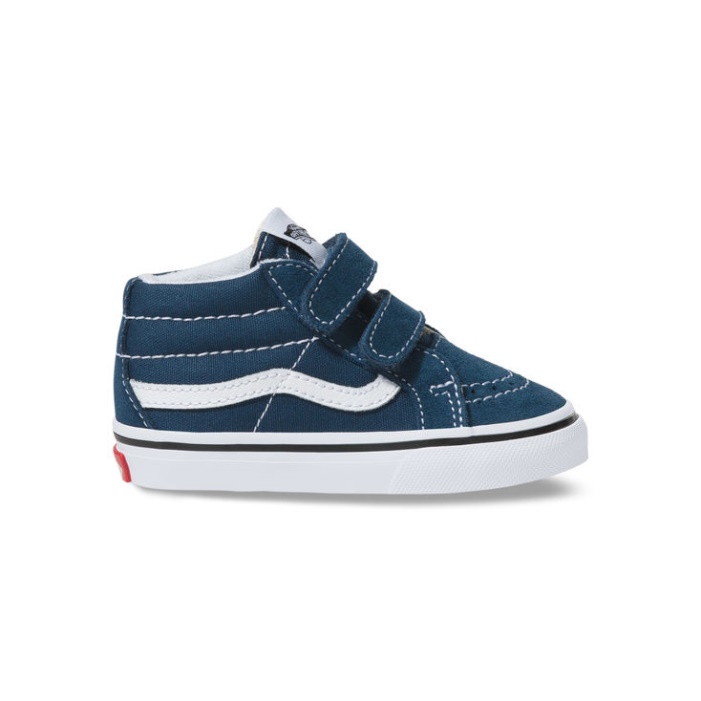 Vans Toddler Sk8-mid Reissue V Black-racing Piros