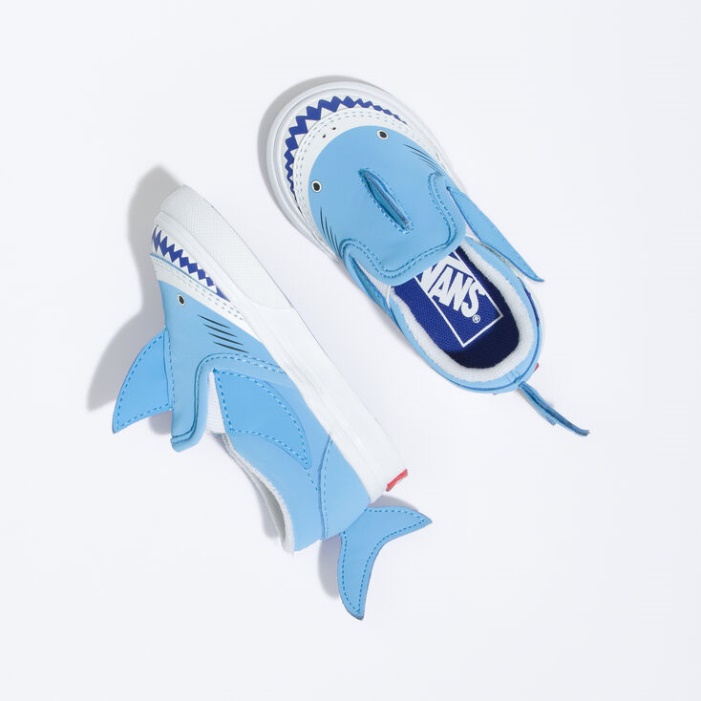 Vans Toddler Slip-on V Cápakék Délibáb-true White