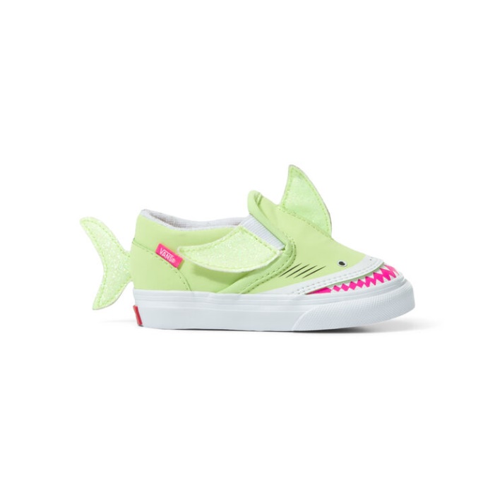Vans Toddler Slip-on V Cápazöld Gekkó-true White