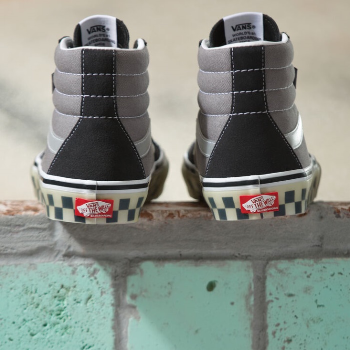 Furgonok áttetsző Rája Sk8-hi Gumiszürke