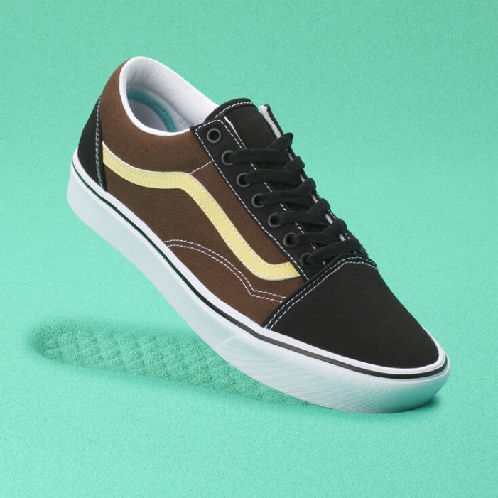Vans Tri-tone Comfycush Old Skool Fekete-eső Dob-krém Arany
