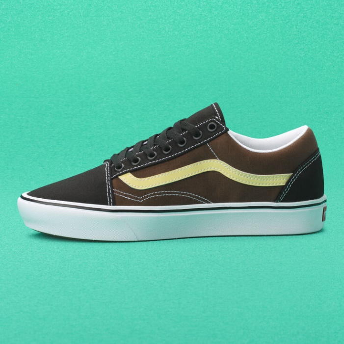 Vans Tri-tone Comfycush Old Skool Fekete-eső Dob-krém Arany