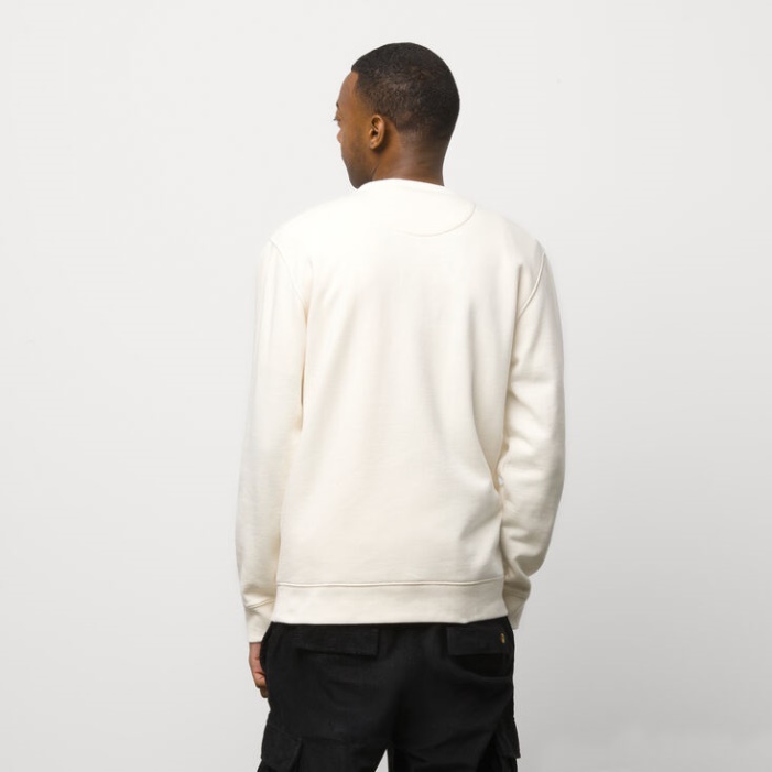 Vans Tyson Peterson Versa Standard Legénységi Pulóver Antik Fehér