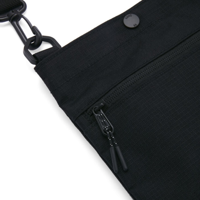 Furgonok Városi Ingázó Crossbody Fekete