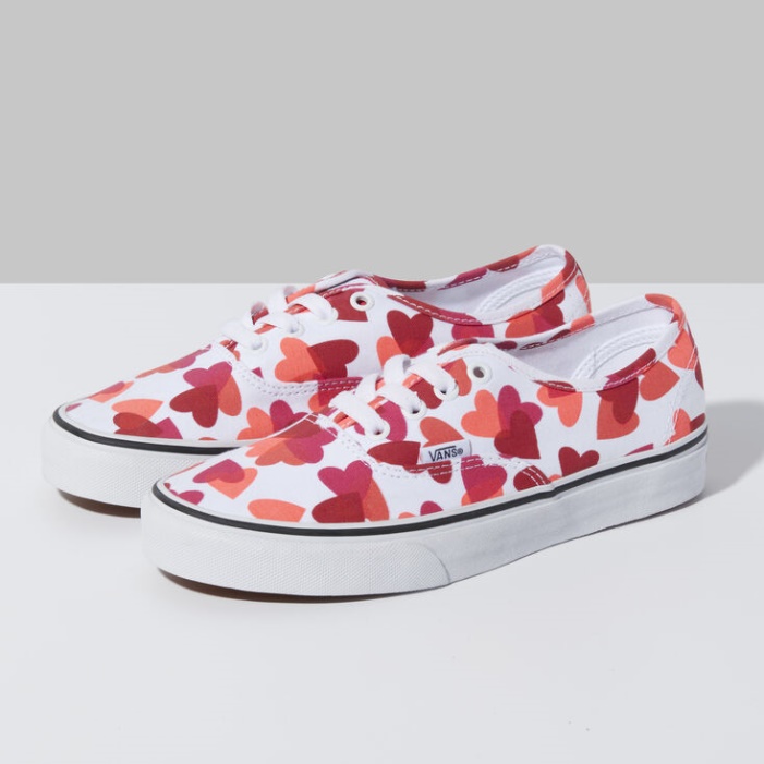 Vans Valentin Szívek Hiteles Valódi Fehér-fukszia Lila