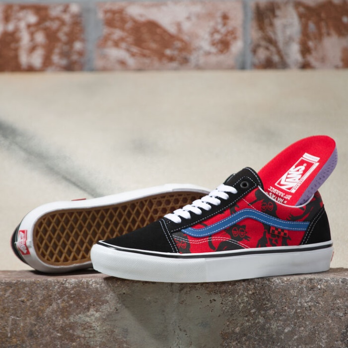 Vans X Krooked Natas Művészetével, Ray Barbee Old Skool Red