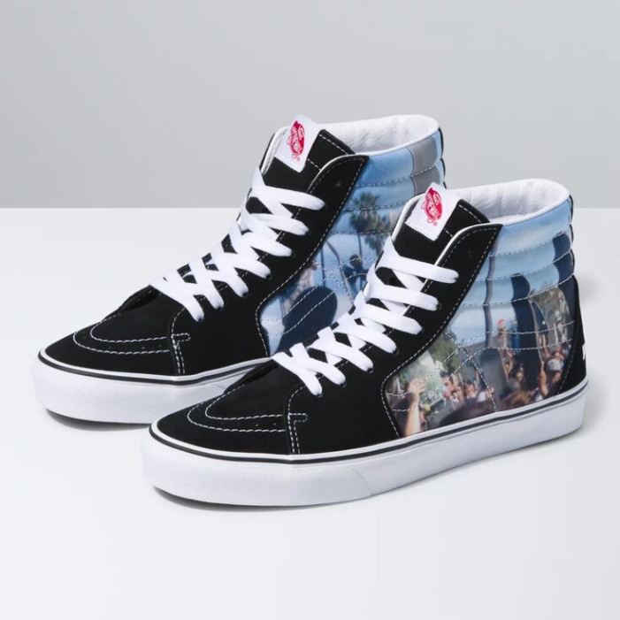 Furgonok X Moca Sk8-hi Frances Stark-black