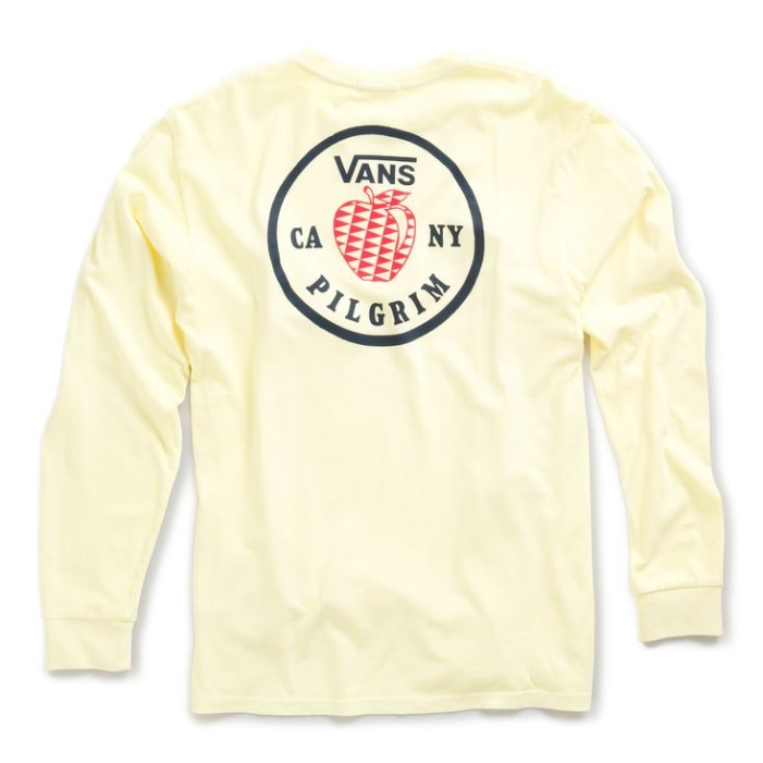 Vans X Pilgrim Surf Kínálat Hosszú Ujjú Póló Dupla Krém