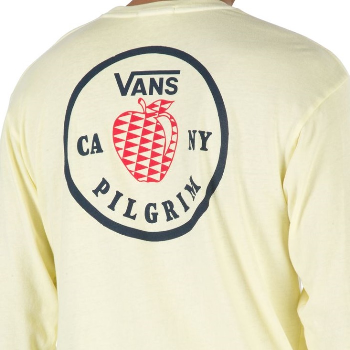 Vans X Pilgrim Surf Kínálat Hosszú Ujjú Póló Dupla Krém