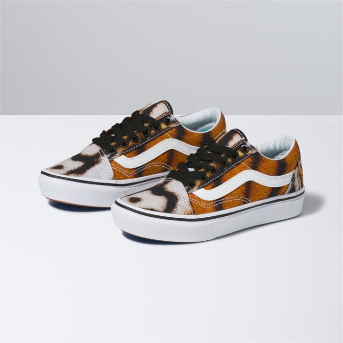 Furgonok X Projekt Macska Gyerekek Comfycush Old Skool Projectcat-multi Tiger