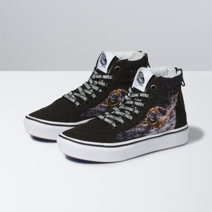 Furgonok X Projekt Macska Gyerekek Comfycush Sk8-hi Zip Projectmacska-játszó Tigrisek