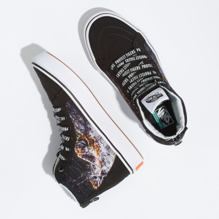 Furgonok X Projekt Macska Gyerekek Comfycush Sk8-hi Zip Projectmacska-játszó Tigrisek