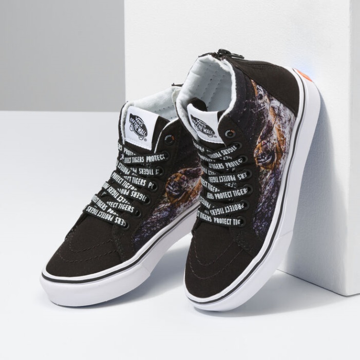 Furgonok X Projekt Macska Gyerekek Comfycush Sk8-hi Zip Projectmacska-játszó Tigrisek