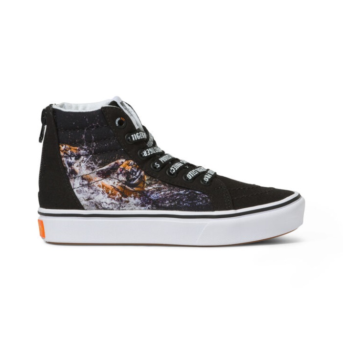 Furgonok X Projekt Macska Gyerekek Comfycush Sk8-hi Zip Projectmacska-játszó Tigrisek