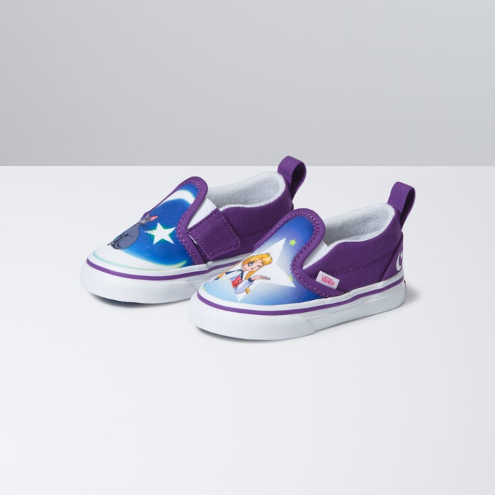 Furgonok X Tengerész Hold Toddler Slip-on V Kék-lila