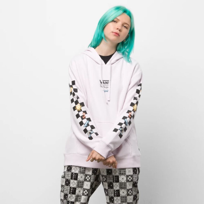 Furgonok X Skateistan Boyfriend Kapucnis Orchidea Jég