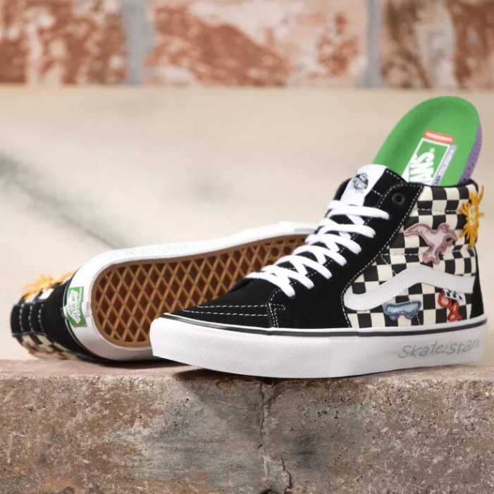 Furgonok X Skateistan Skate Sk8-hi Sakktábla