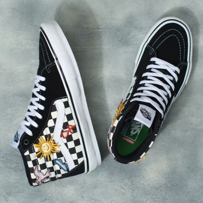 Furgonok X Skateistan Skate Sk8-hi Sakktábla