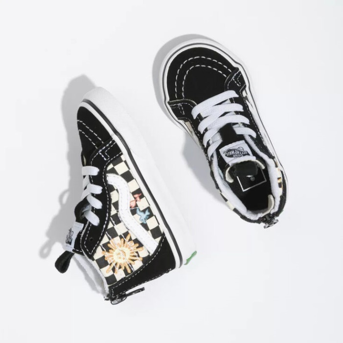 Furgonok X Skateistan Toddler Sk8-hi Zip Checkerboard