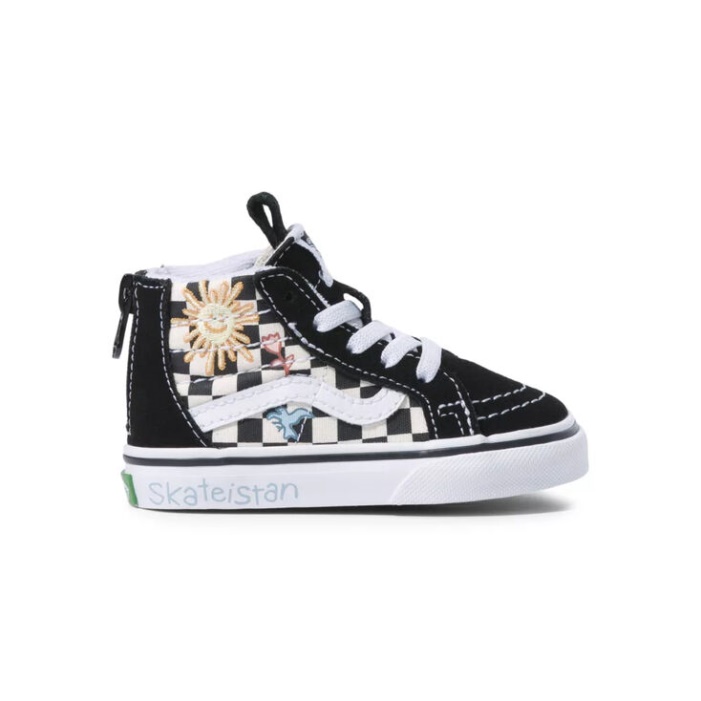Furgonok X Skateistan Toddler Sk8-hi Zip Checkerboard
