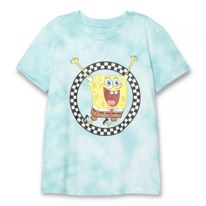 Furgonok X Spongebob Jump Out Crew Póló Kék