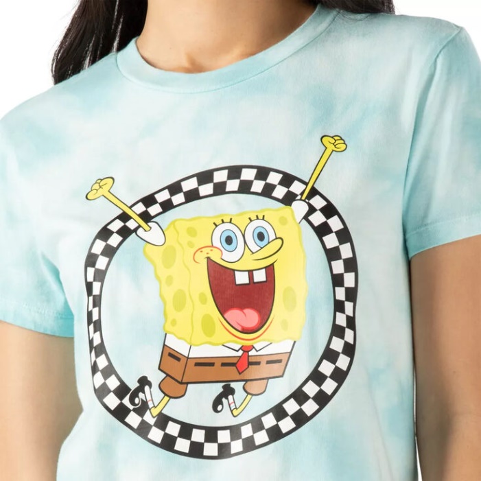 Furgonok X Spongebob Jump Out Crew Póló Kék
