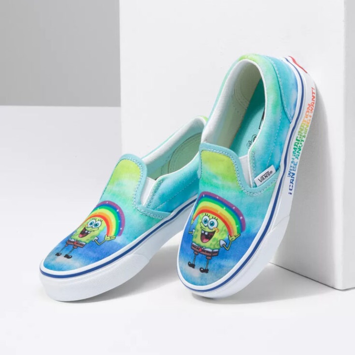 Furgonok X Spongebob Kids Klasszikus Slip-on Imaginaaation Blue