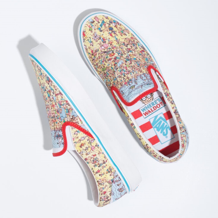 Furgonok X Wheres Waldo Klasszikus Slip-on Find Steve-beach