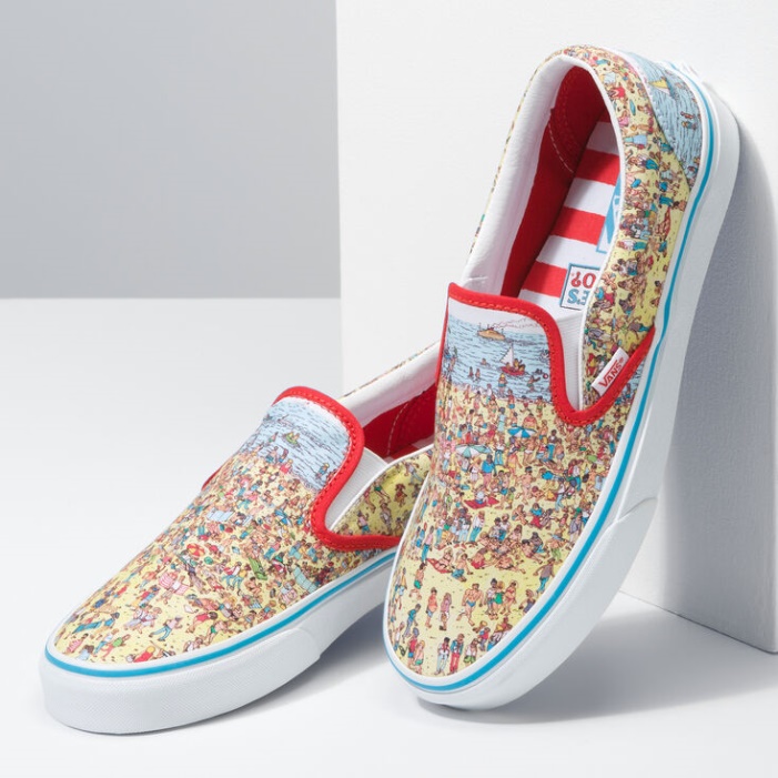 Furgonok X Wheres Waldo Klasszikus Slip-on Find Steve-beach