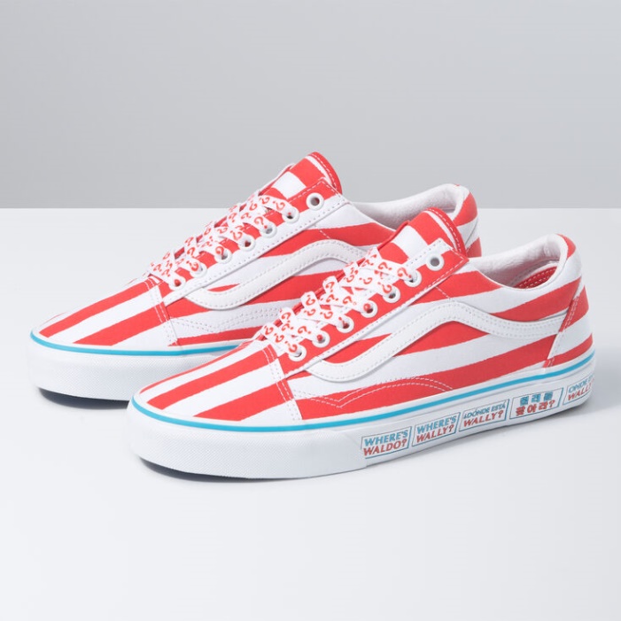 Furgonok X Wheres Waldo Old Skool International-stripes