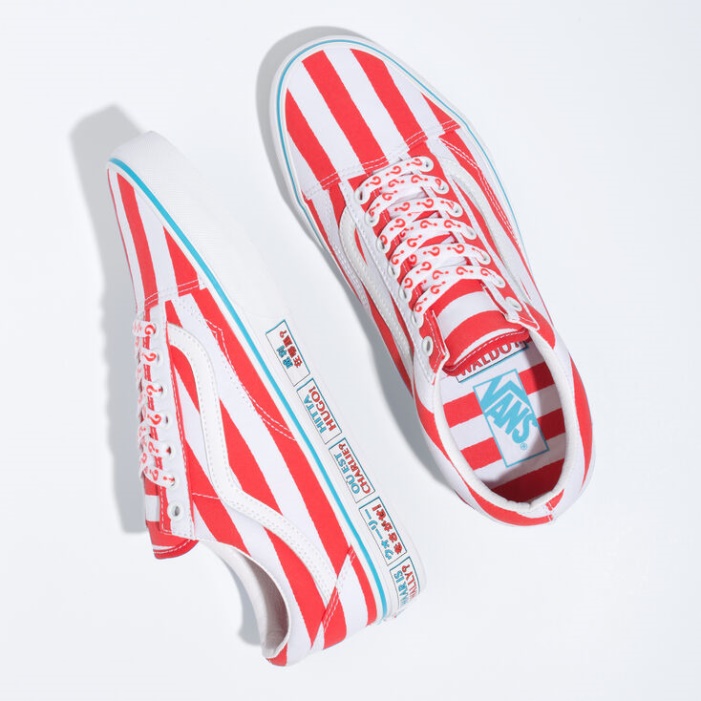Furgonok X Wheres Waldo Old Skool International-stripes