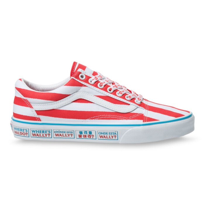 Furgonok X Wheres Waldo Old Skool International-stripes