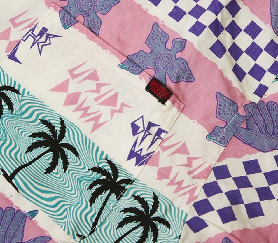 Vans California Csíkos Szőtt Póló Rózsaszín