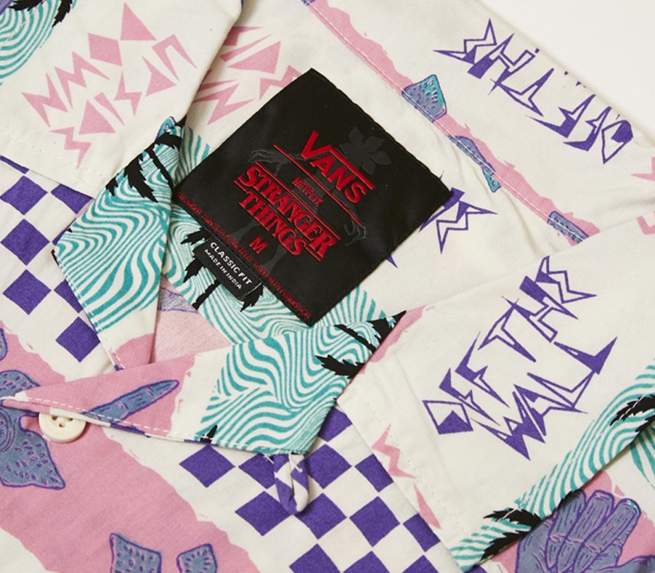 Vans California Csíkos Szőtt Póló Rózsaszín
