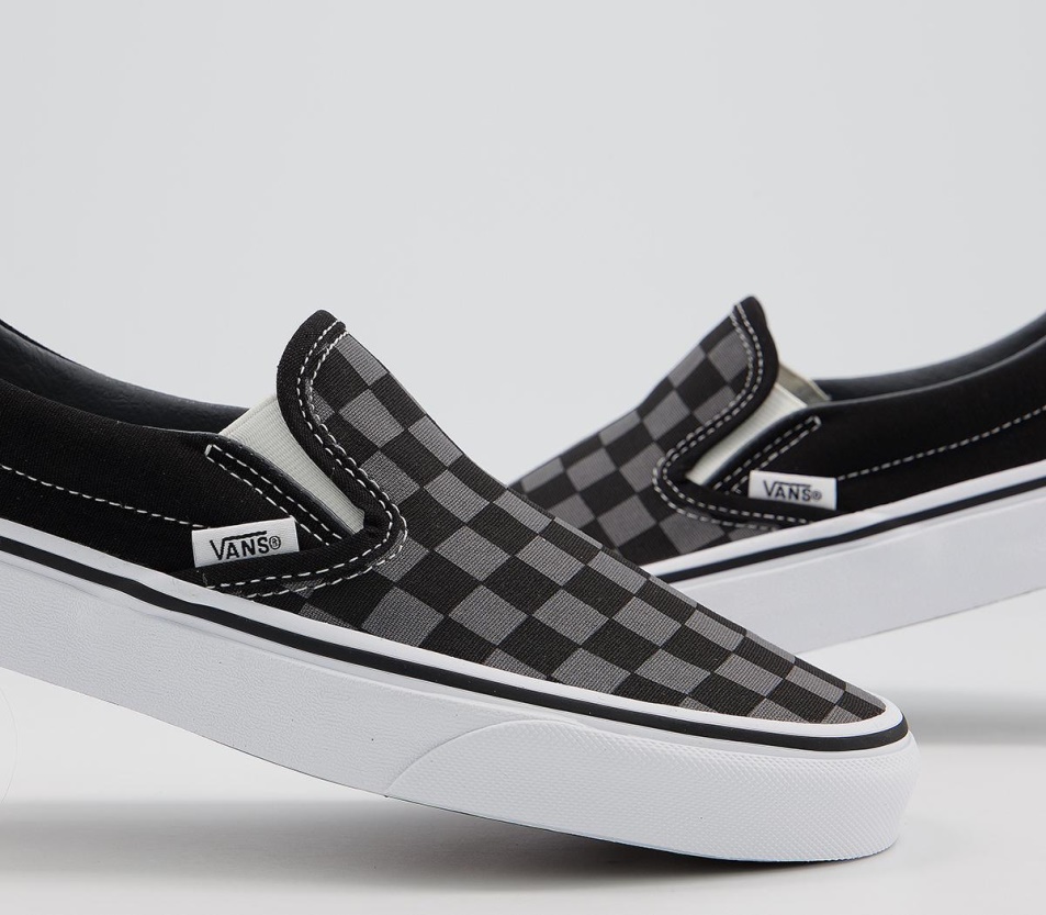 Kisteherautók Klasszikus Slip On Edzőcipő Fekete ón Csekk