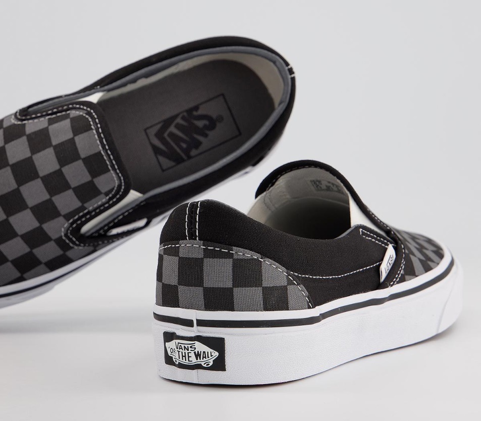 Kisteherautók Klasszikus Slip On Edzőcipő Fekete ón Csekk