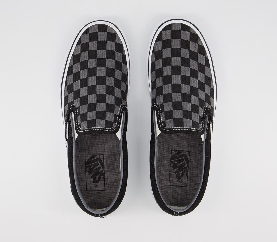 Kisteherautók Klasszikus Slip On Edzőcipő Fekete ón Csekk